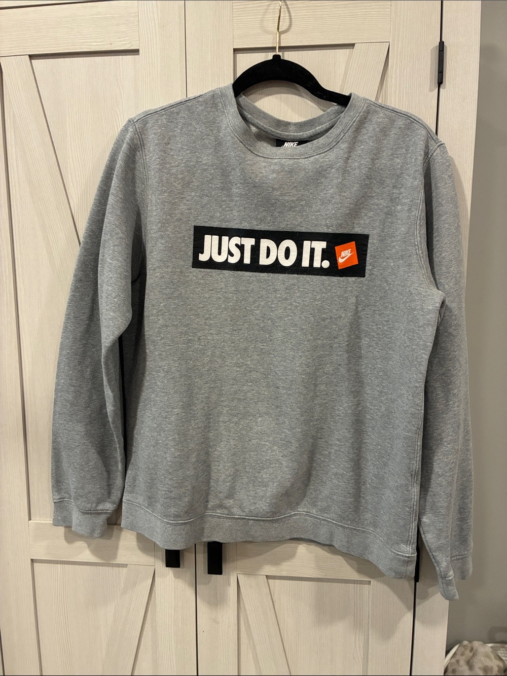Nike Grey "Just Do It." Crewneck Sweatshirt